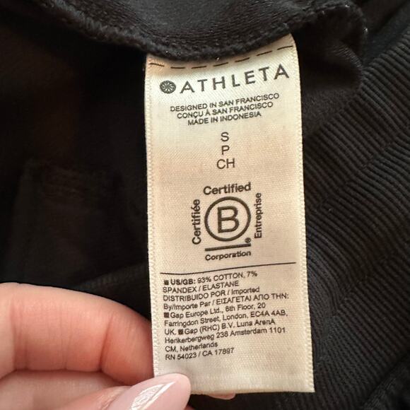 Athleta black jogger sweat pants size S - Picture 7 of 11